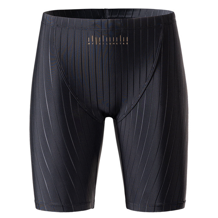 Men's Long Training Race Double Water Guiding Swim Trunks