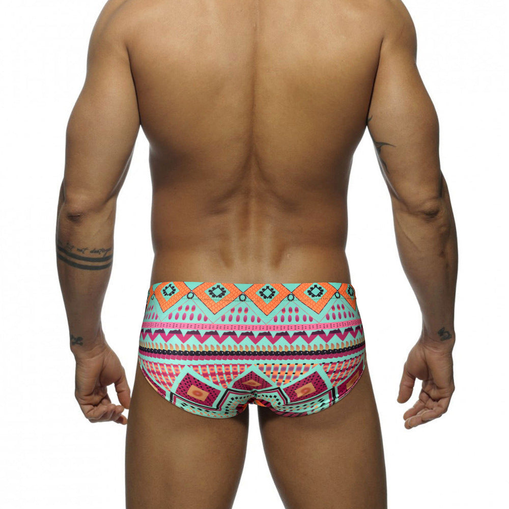 Boho Swim Trunks Low Waist Briefs