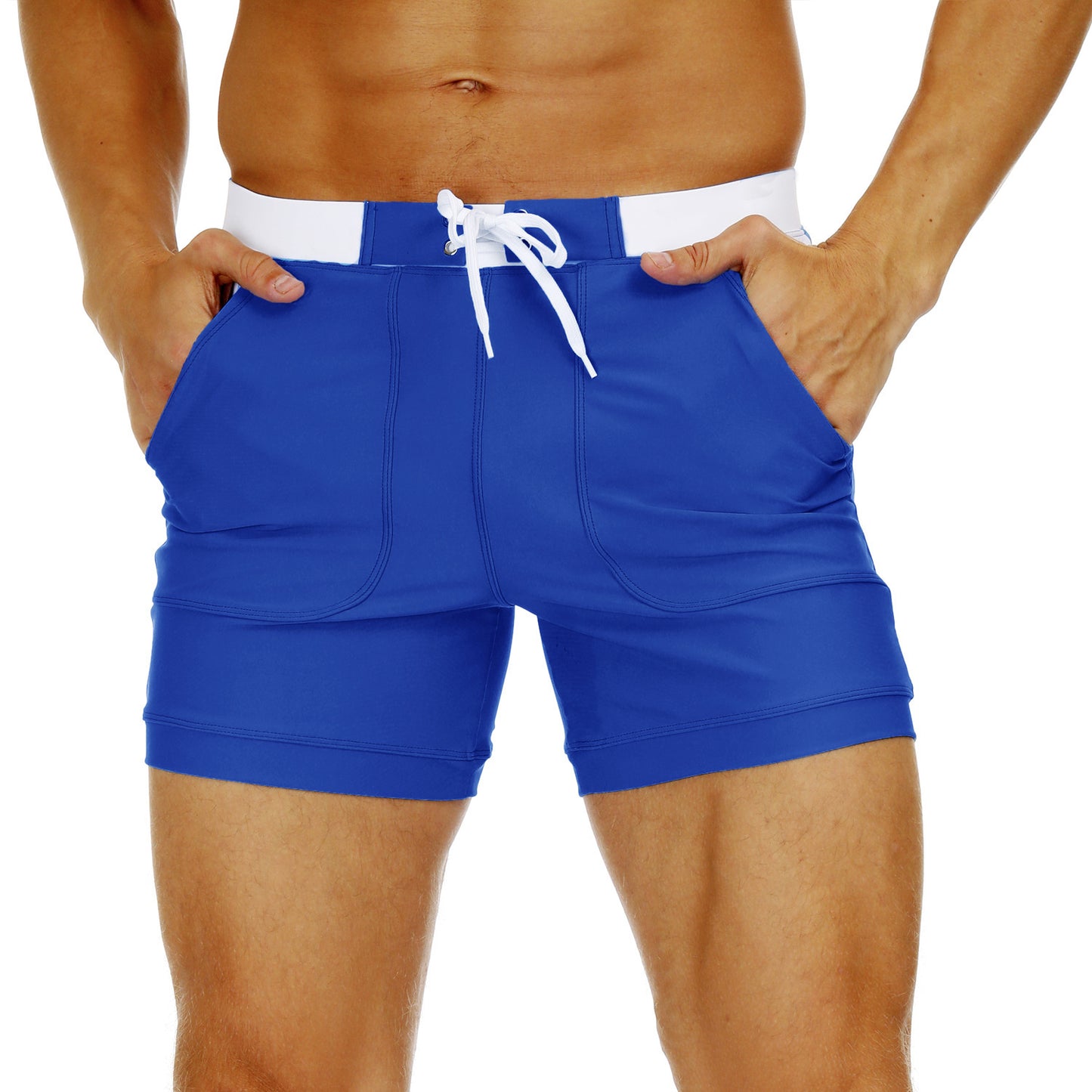 Men's Swimsuit Sexy Boxer Swim Shorts