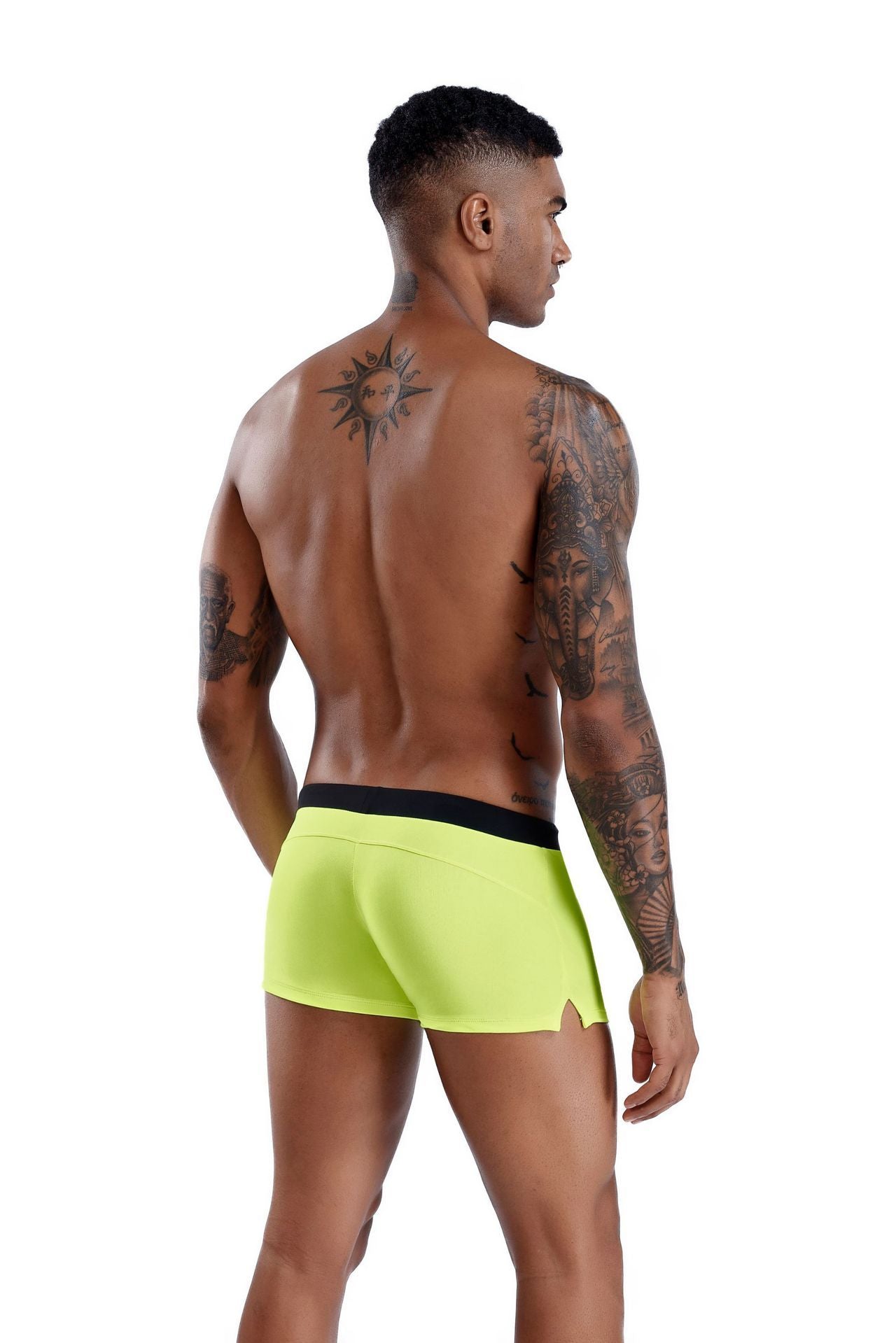 Boxer low waist swim trunks