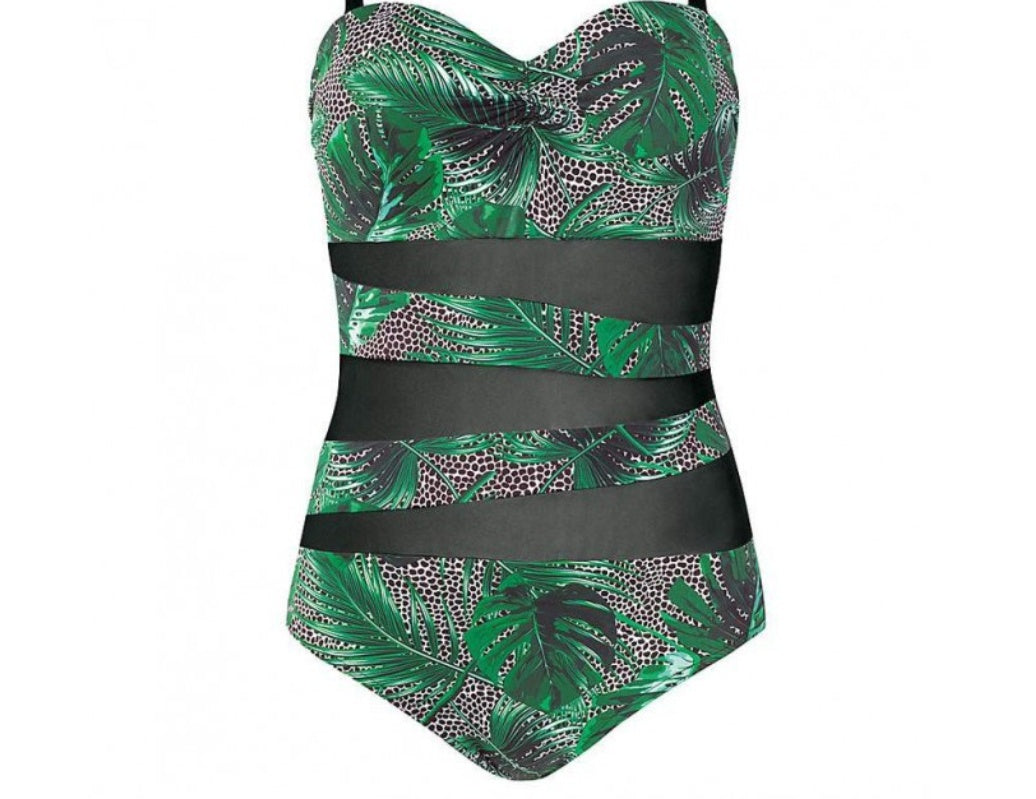 Printed one-piece sexy bikini one-piece swim