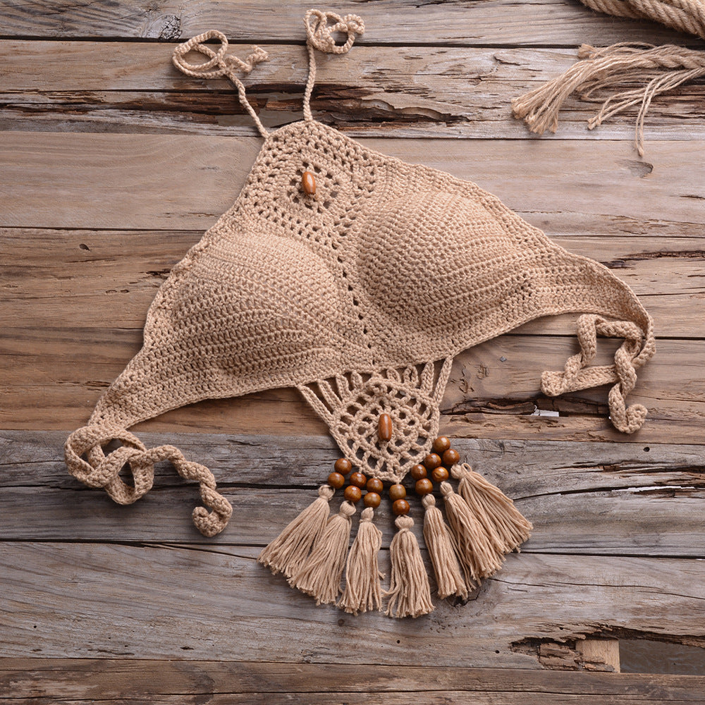 Crochet bohemian swimsuit