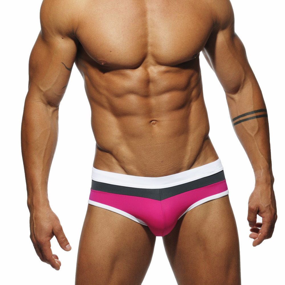 Men's Fashion Colorful Triangle Swim Trunks