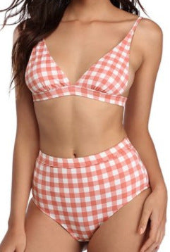 Split check swimsuit