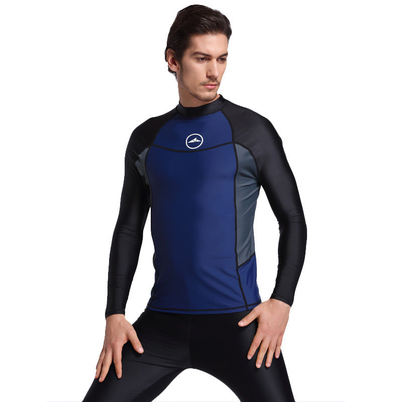 Men's Swimsuit Long Sleeve Sun Protection Swim Top