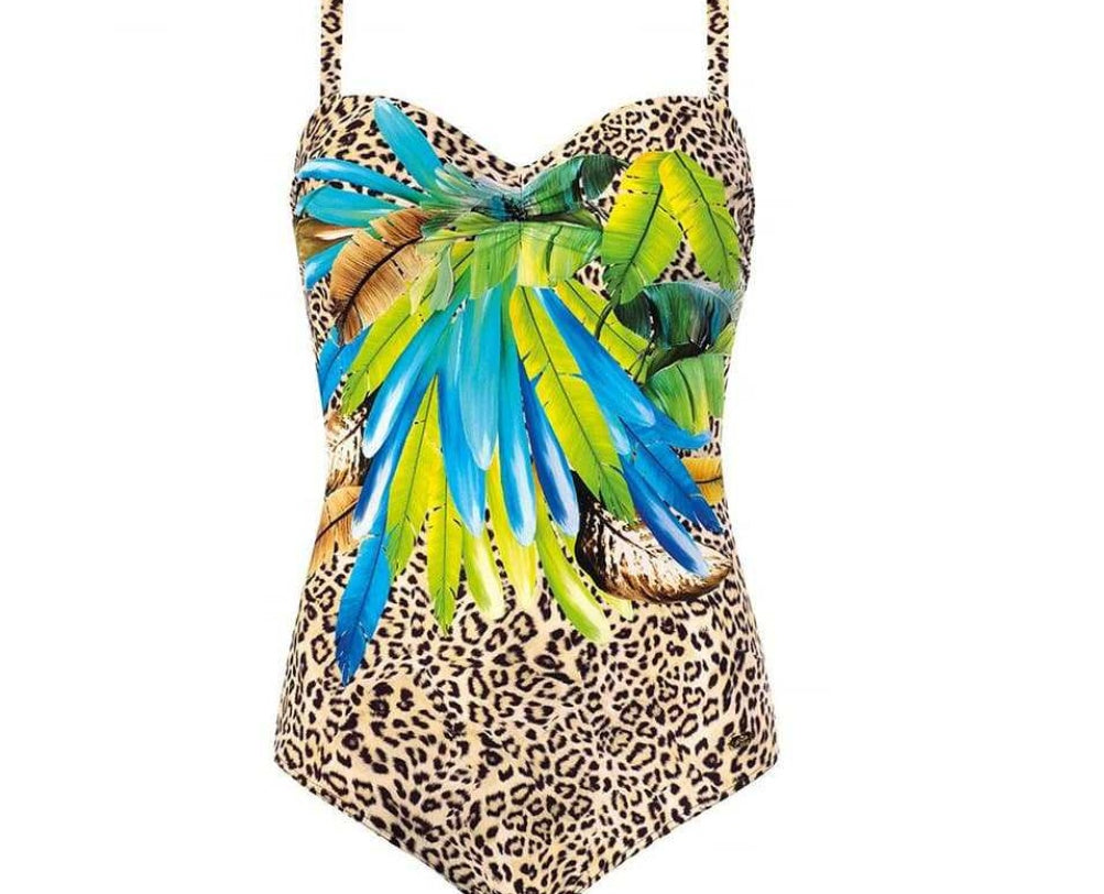 Printed one-piece sexy bikini one-piece swim