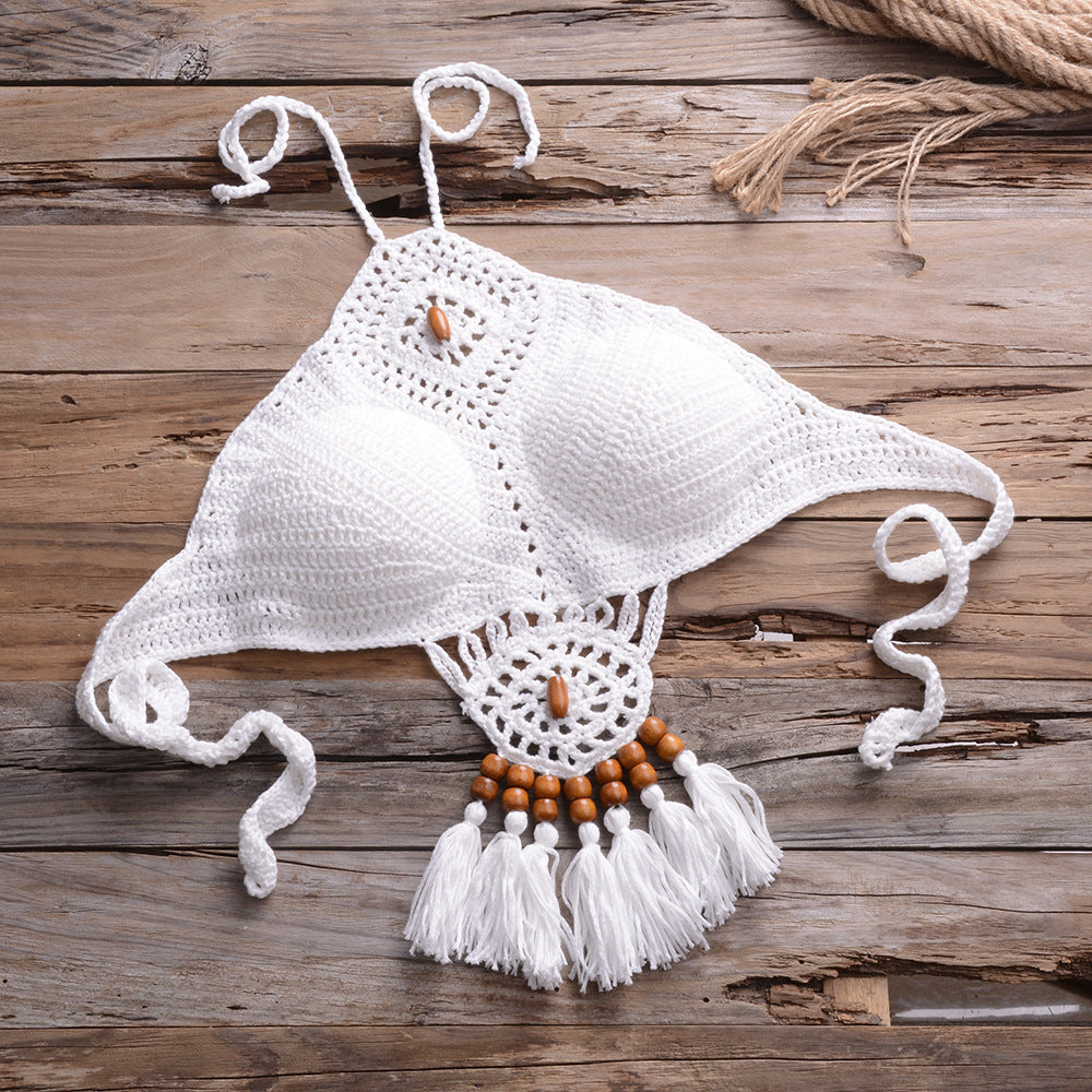 Crochet bohemian swimsuit