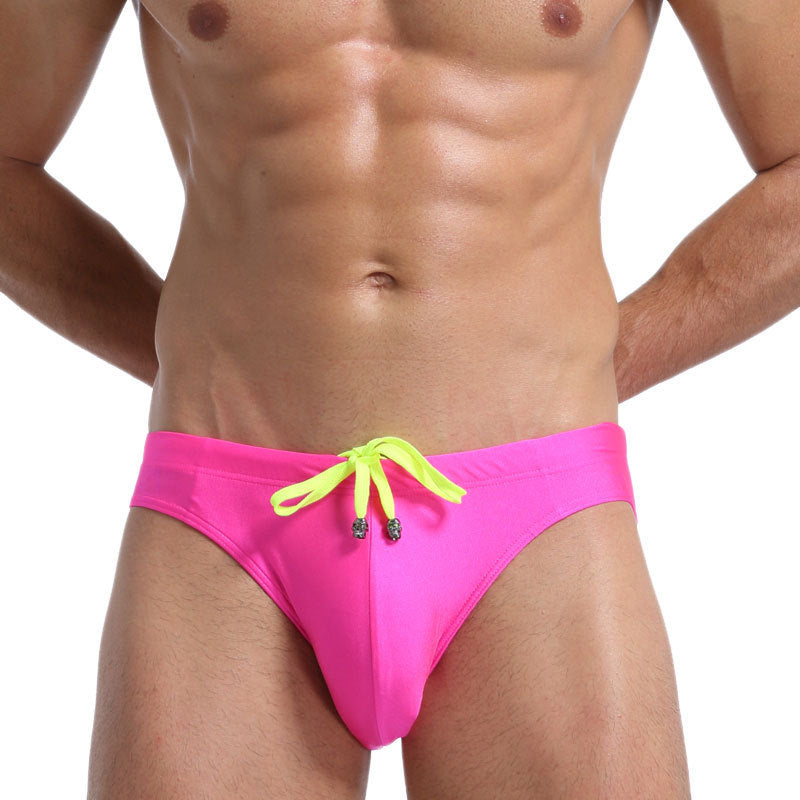 Fashion Lace-up Swim Briefs Men's