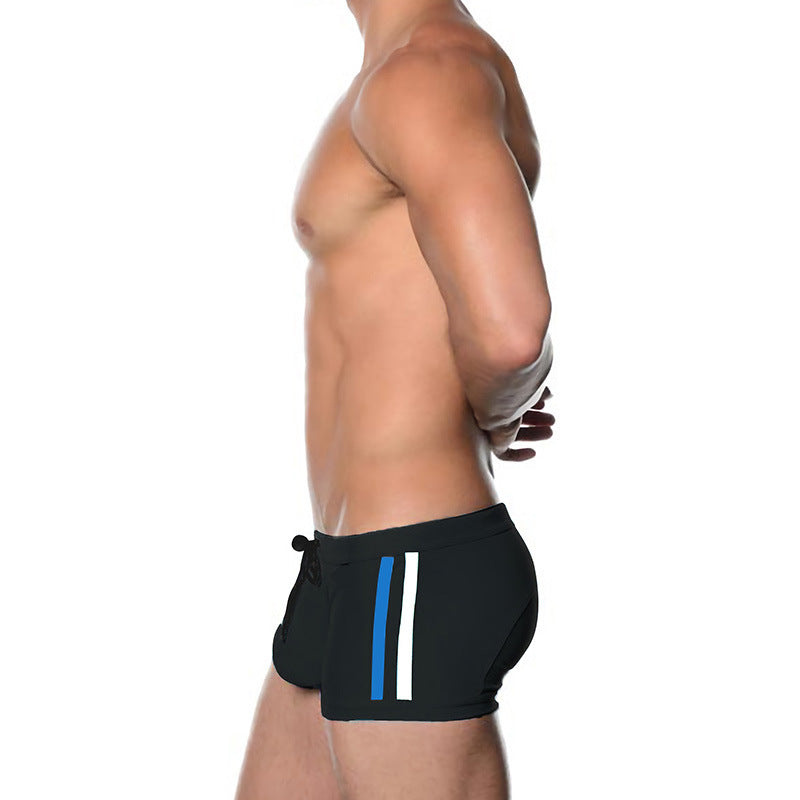 Men's Boxer Fashion Pouch Anti-Awkward Swim Trunks