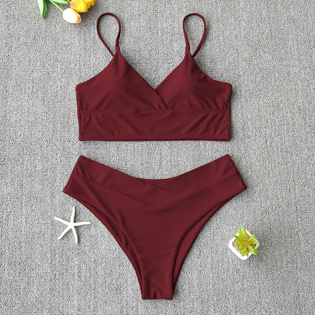 Swim Suit Swimsuit Women Two Piece Swimwear Beach Bikini 27