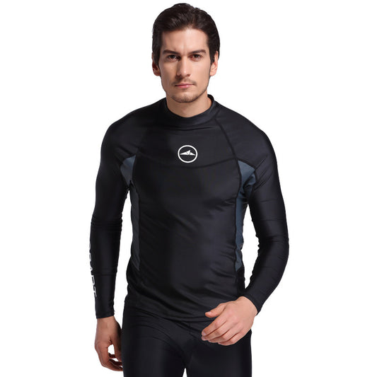 Men's Swimsuit Long Sleeve Sun Protection Swim Top