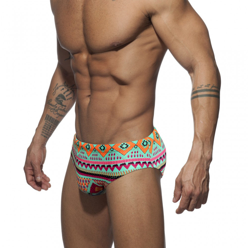 Boho Swim Trunks Low Waist Briefs