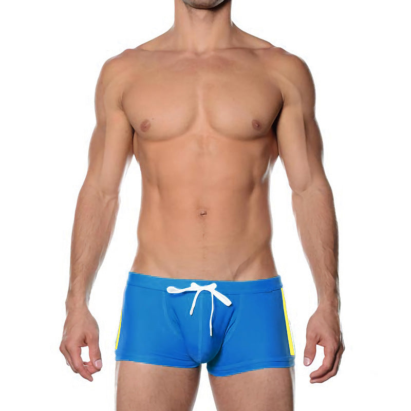 Men's Boxer Fashion Pouch Anti-Awkward Swim Trunks