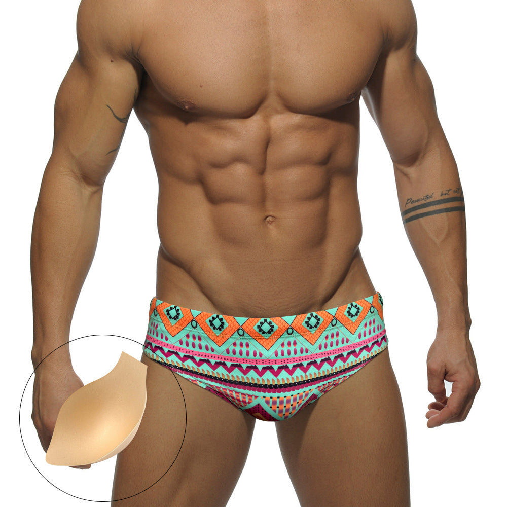 Boho Swim Trunks Low Waist Briefs