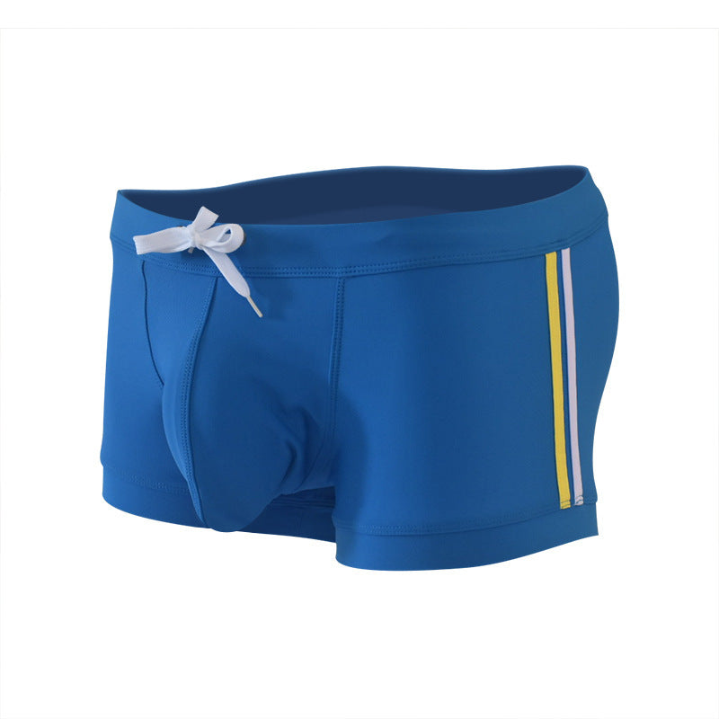 Men's Boxer Fashion Pouch Anti-Awkward Swim Trunks