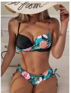 Swimsuit Push-up Split Printed Two-piece Bikini