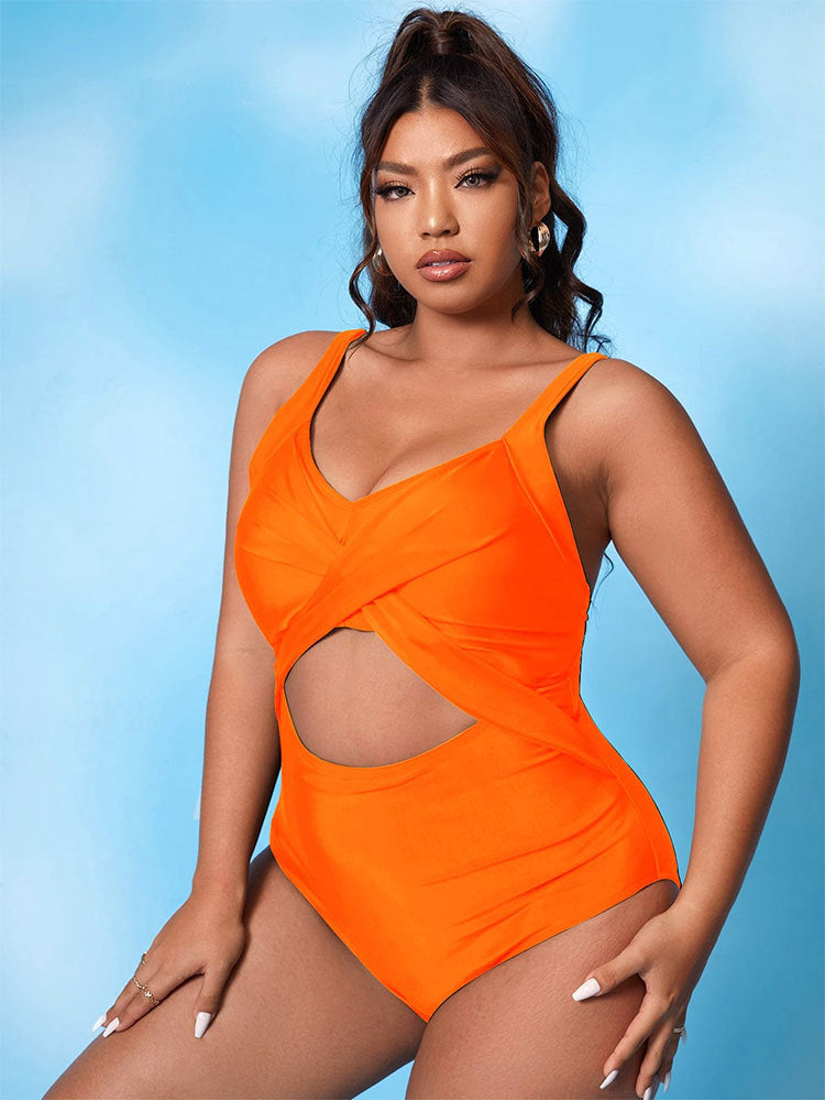 Swimsuit Women's Conservative High Waist Tight One-piece