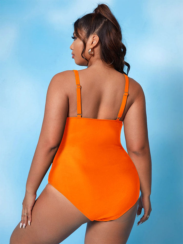 Swimsuit Women's Conservative High Waist Tight One-piece