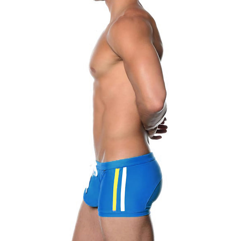 Men's Boxer Fashion Pouch Anti-Awkward Swim Trunks