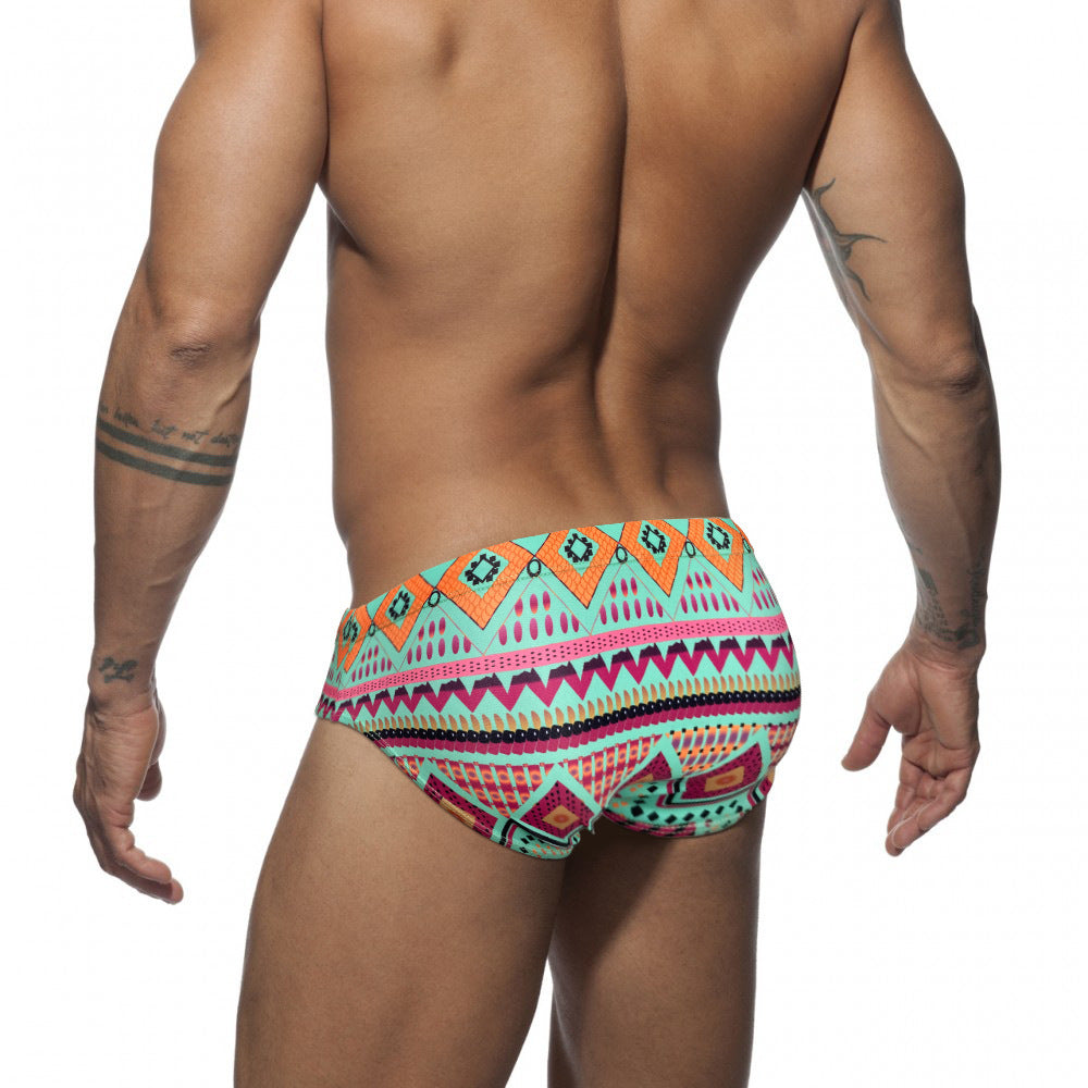 Boho Swim Trunks Low Waist Briefs